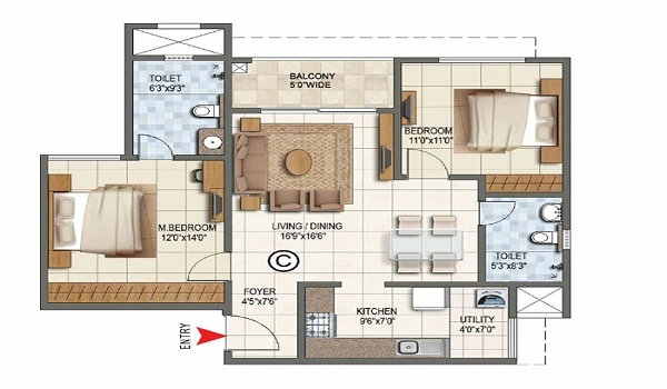 Bramha Codename Panorama Floor Plan